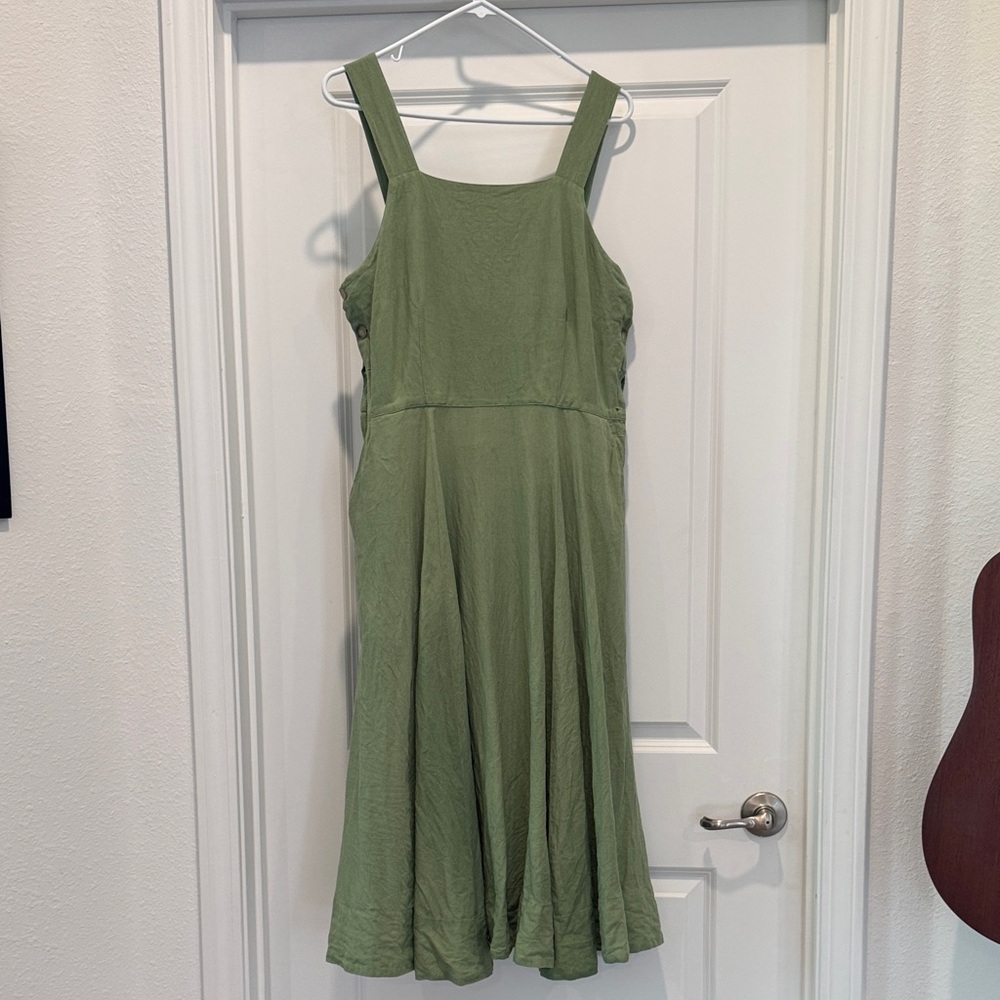 Son de Flor Matcha Pinafore Midi Dress